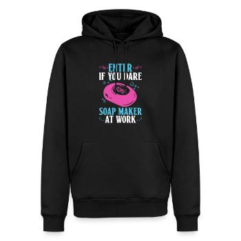 soap soap making soap maker soap boiler - Men’s Premium Organic Hoodie - black - Front - Nico (187cm)