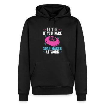 soap soap making soap maker soap boiler - Men’s Premium Organic Hoodie - black - Front - Nico (187cm)