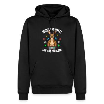 Controller Videospiel Zocker Gamer Computerspiel - Männer Premium Bio Hoodie - Schwarz - Vorne - Nico (187cm)