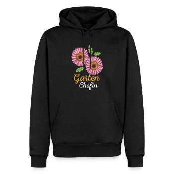Garten Chefin Gartenarbeit Gärtnerin Gerbera - Männer Premium Bio Hoodie - Schwarz - Vorne - Nico (187cm)