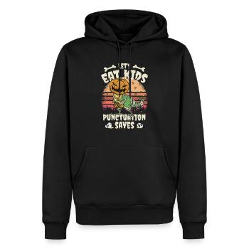 Halloween-Kostümlehrer lässt Kinder essen - Männer Premium Bio Hoodie - Schwarz - Vorne - Nico (187cm)