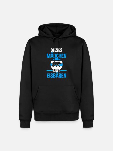 Eisbär Eisbären - Männer Premium Bio Hoodie - Schwarz