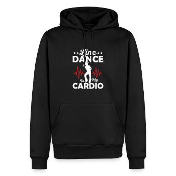 Line Dance Is My Cardio Western Country Music - Männer Premium Bio Hoodie - Schwarz - Vorne - Nico (187cm)