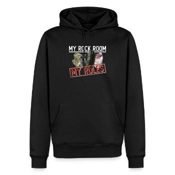 Geologe Steinsammler Steine Geologie Mineralien - Männer Premium Bio Hoodie - Schwarz - Vorne - Nico (187cm)