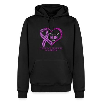 Stolze Mutter Eines Morbus-crohn-kriegers - Männer Premium Bio Hoodie - Schwarz - Vorne - Nico (187cm)