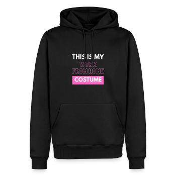 Ceci est mon costume de travail à la maison - Sweat à capuche Premium bio Homme - noir - Devant - Nico (187cm)