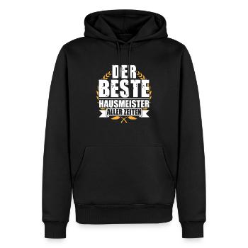 Hauswart Haustechniker Hausmeister - Männer Premium Bio Hoodie - Schwarz - Vorne - Nico (187cm)