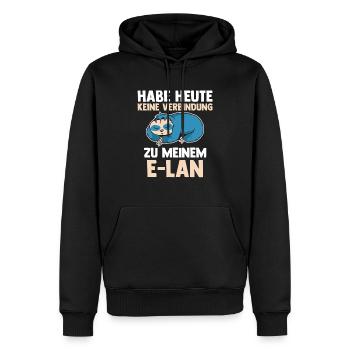 Faultier Habe Heute Keine Verbindung Zu Meinem E-L - Männer Premium Bio Hoodie - Schwarz - Vorne - Nico (187cm)