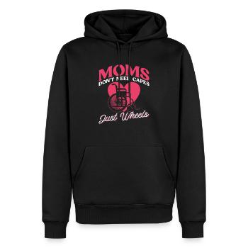 Rollstuhlfahrer Rollstuhl Behinderung Lustig - Männer Premium Bio Hoodie - Schwarz - Vorne - Nico (187cm)