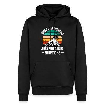Vulkanologe, Vulkanologie, Geologe, Geologie - Männer Premium Bio Hoodie - Schwarz - Vorne - Nico (187cm)