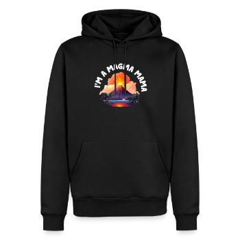 Vulkanologe, Vulkanologie, Geologe, Geologie - Männer Premium Bio Hoodie - Schwarz - Vorne - Nico (187cm)