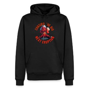 Vulkanologe, Vulkanologie, Geologe, Geologie - Männer Premium Bio Hoodie - Schwarz - Vorne - Nico (187cm)
