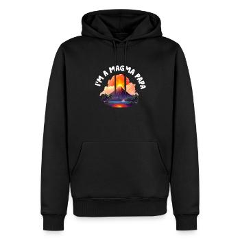 Vulkanologe, Vulkanologie, Geologe, Geologie - Männer Premium Bio Hoodie - Schwarz - Vorne - Nico (187cm)