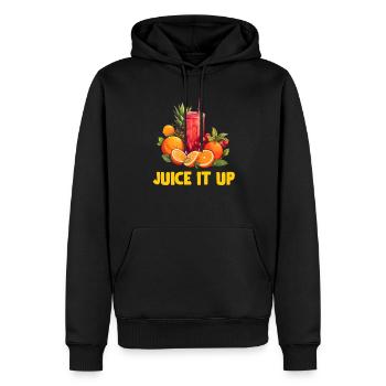 Entsaften Männer Frauen Entsafter Reinigung Smoothie Saft - Männer Premium Bio Hoodie - Schwarz - Vorne - Nico (187cm)
