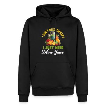 Entsaften Männer Frauen Entsafter Reinigung Smoothie Saft - Männer Premium Bio Hoodie - Schwarz - Vorne - Nico (187cm)