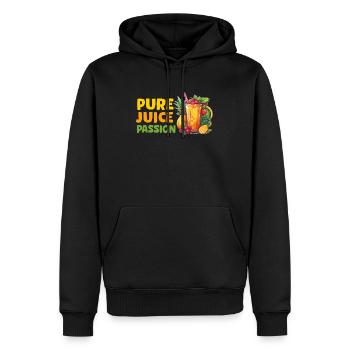 Entsaften Männer Frauen Entsafter Reinigung Smoothie Saft - Männer Premium Bio Hoodie - Schwarz - Vorne - Nico (187cm)