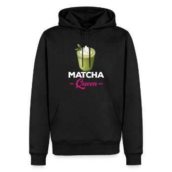 Matcha Tee Latte Liebhaber für grünen Tee Lustiger Matcha - Männer Premium Bio Hoodie - Schwarz - Vorne - Nico (187cm)