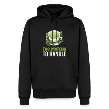 Matcha Tee Latte Liebhaber für grünen Tee Lustiger Matcha - Männer Premium Bio Hoodie - Schwarz - Vorne - Nico (187cm)