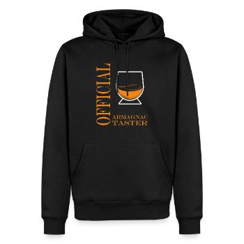 Offizieller Armagnac-Verkoster - Männer Premium Bio Hoodie - Schwarz - Vorne - Nico (187cm)
