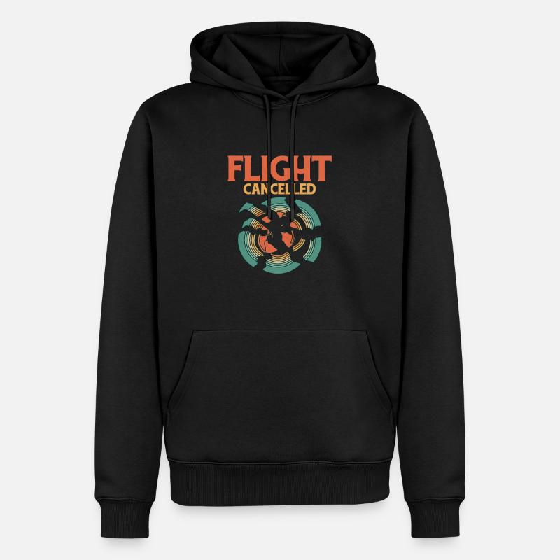 Flight Cancelled Trapshooting Skeet Shooting - Männer Premium Bio Hoodie - Schwarz