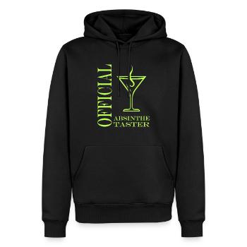 Offizielle Absinth-Verkostung - Männer Premium Bio Hoodie - Schwarz - Vorne - Nico (187cm)