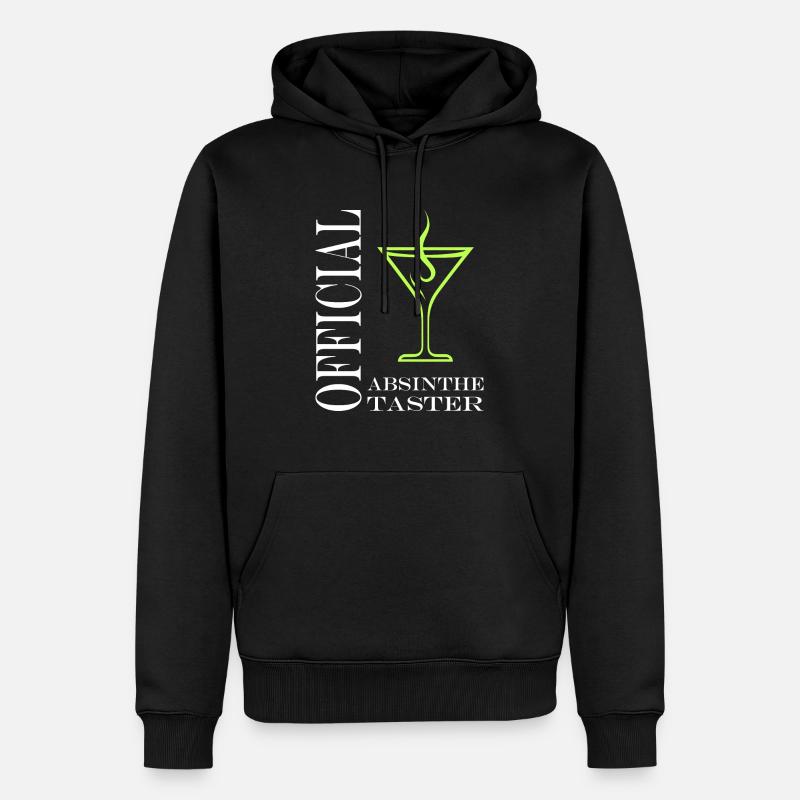 Official taster absinthe - Sweat à capuche Premium bio Homme - noir