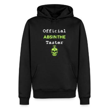 Offizielle Absinth-Verkostung - Männer Premium Bio Hoodie - Schwarz - Vorne - Nico (187cm)