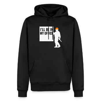 Trockenbauinstallateur Trockenbauer Trockenbaufertiger - Männer Premium Bio Hoodie - Schwarz - Vorne - Nico (187cm)