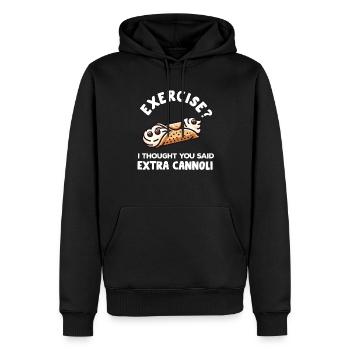 Cannoli Baker Italienisches Gebäck Dessert Lustig - Männer Premium Bio Hoodie - Schwarz - Vorne - Nico (187cm)