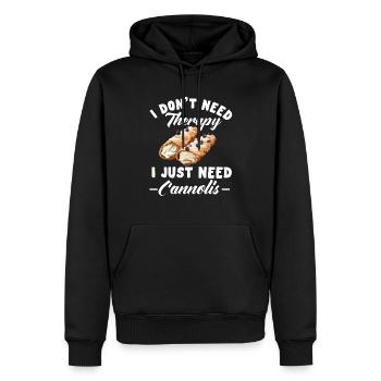 Cannoli Baker Italienisches Gebäck Dessert Lustig - Männer Premium Bio Hoodie - Schwarz - Vorne - Nico (187cm)