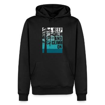 Baumpfleger Baumchirurg Holzarbeiter Lustiger Holzfäller - Männer Premium Bio Hoodie - Schwarz - Vorne - Nico (187cm)