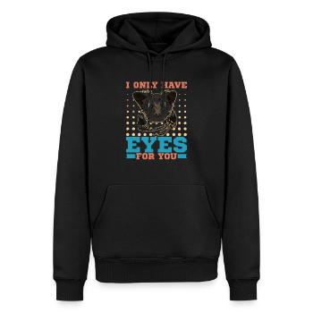 I only have eyes for you Primat Lemur Madagaskar - Männer Premium Bio Hoodie - Schwarz - Vorne - Nico (187cm)