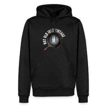 Gusseisen Pfanne Liebhaber Braten Pfanne Lustiges Kochen - Männer Premium Bio Hoodie - Schwarz - Vorne - Nico (187cm)