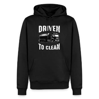 Klärgrubenpumpen-Servicer, Kanalsystem-Installateur - Männer Premium Bio Hoodie - Schwarz - Vorne - Nico (187cm)