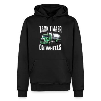 Klärgrubenpumpen-Servicer, Kanalsystem-Installateur - Männer Premium Bio Hoodie - Schwarz - Vorne - Nico (187cm)