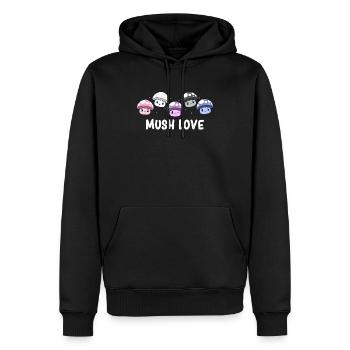 Genderfluid - Genderfluid Pride - Genderfluid Flag - Männer Premium Bio Hoodie - Schwarz - Vorne - Nico (187cm)