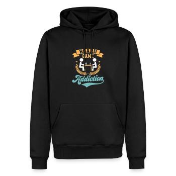 Board Game Addict Nerd Gamer Tabletop Player - Men’s Premium Organic Hoodie - black - Front - Nico (187cm)