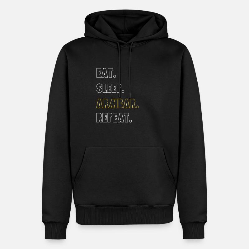Armbar Grappling BJJ - Männer Premium Bio Hoodie - Schwarz