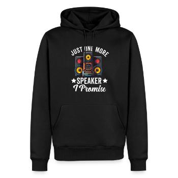Autoradio pour haut-parleurs d’installateur audio Basse de voiture - Sweat à capuche Premium bio Homme - noir - Devant - Nico (187cm)