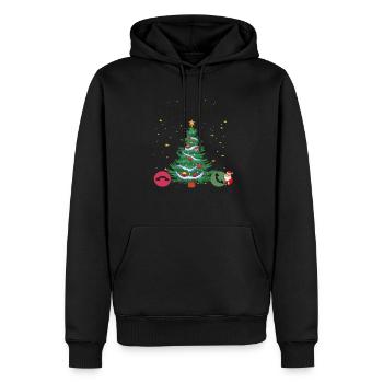 Christmas Is Calling Christmas Pajama Funny X-Mas - Men’s Premium Organic Hoodie - black - Front - Nico (187cm)