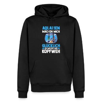 Aquarium Fische Aquaristik - Männer Premium Bio Hoodie - Schwarz - Vorne - Nico (187cm)