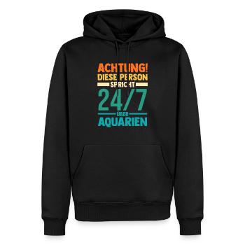Aquarium Fische Aquaristik - Männer Premium Bio Hoodie - Schwarz - Vorne - Nico (187cm)
