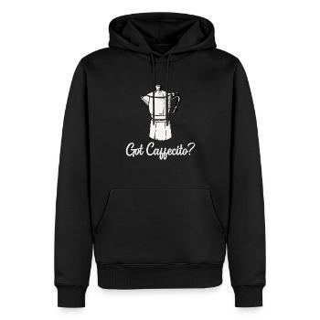 Drôles de chemises espagnoles Cafecito Cafe Español - Sweat à capuche Premium bio Homme - noir - Devant - Nico (187cm)