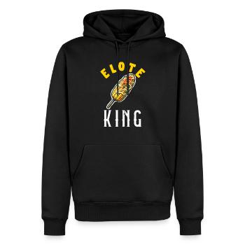 Elote Fille Femmes Elote Mexicain Maïs Nourriture Comida - Sweat à capuche Premium bio Homme - noir - Devant - Nico (187cm)