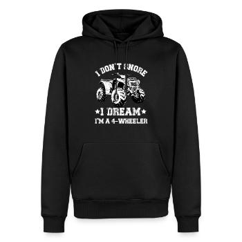 4 Roues Pour Hommes Grand-Père VTT Quad Bike Racing - Sweat à capuche Premium bio Homme - noir - Devant - Nico (187cm)
