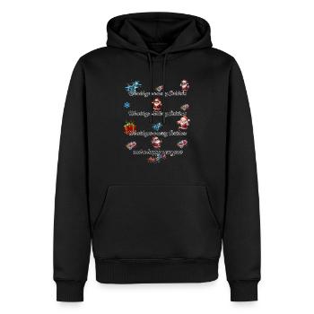 Frohe Weihnachten - Männer Premium Bio Hoodie - Schwarz - Vorne - Nico (187cm)