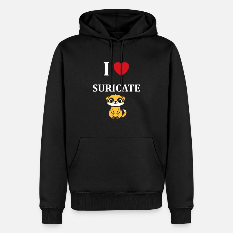 Humour petit suricate - Sweat à capuche Premium bio Homme - noir