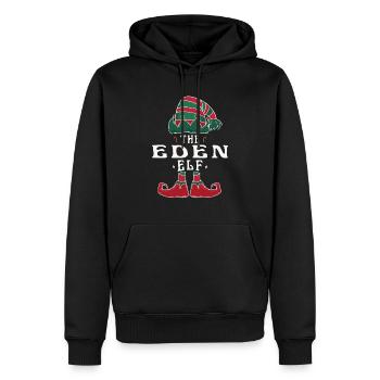 Eden Elf Familie Passende Gruppe Weihnachten Papa Mama - Männer Premium Bio Hoodie - Schwarz - Vorne - Nico (187cm)