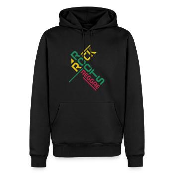 Reggae Musik Rastafari Jamaika - Männer Premium Bio Hoodie - Schwarz - Vorne - Nico (187cm)