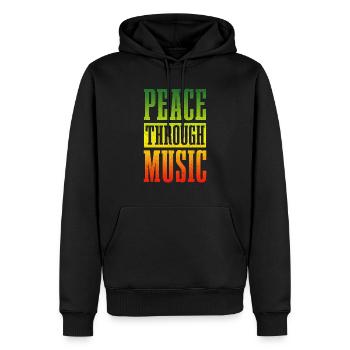 Reggae Musik Rastafari Jamaika - Männer Premium Bio Hoodie - Schwarz - Vorne - Nico (187cm)